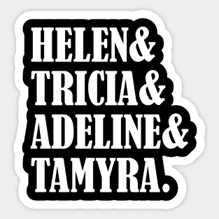 Womens wrestling Legends Sticker